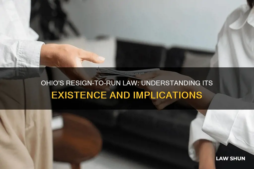 does ohio have a resign to run law
