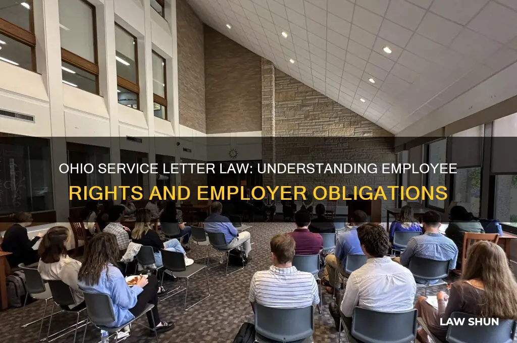 does ohio have a service letter law