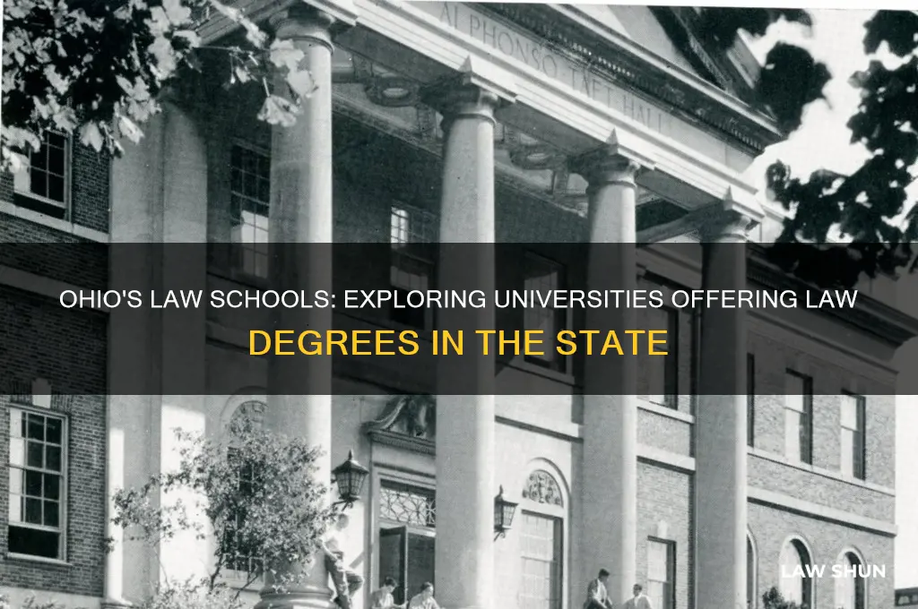 does ohio have any universites that have law degrees