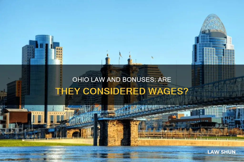 does ohio law consider a bonus to be a wage