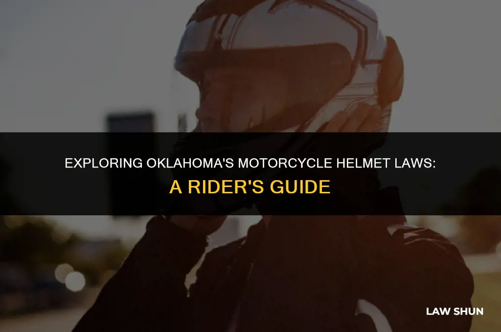 does oklahoma have motorcycle helmet law