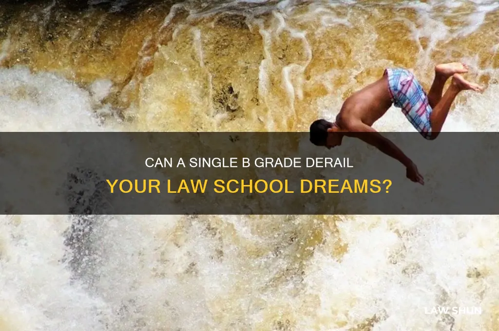 does one b revent you from going to law schoo