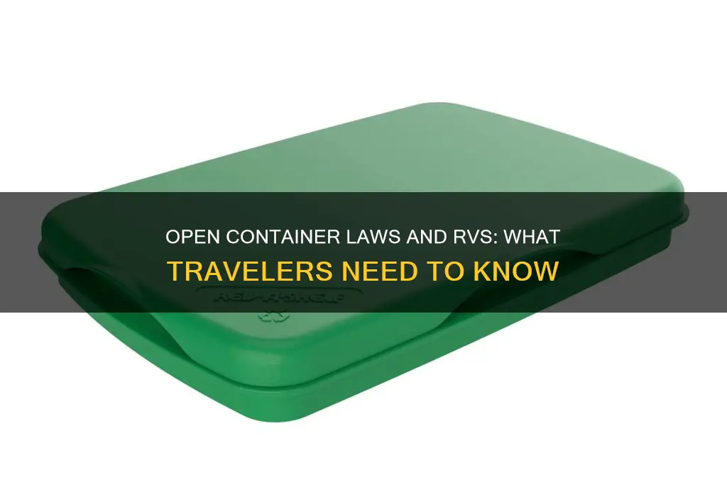 does open container law pertain to an rv