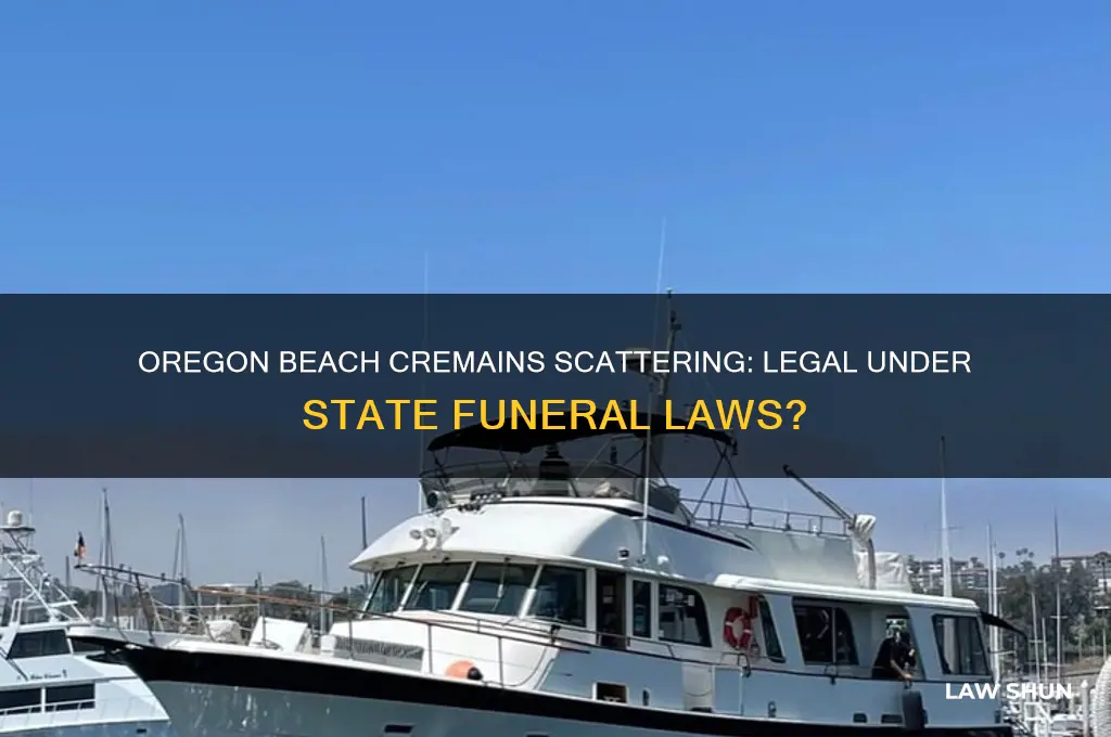 does oregon funeral law permit scattering cremains on oregon beaches