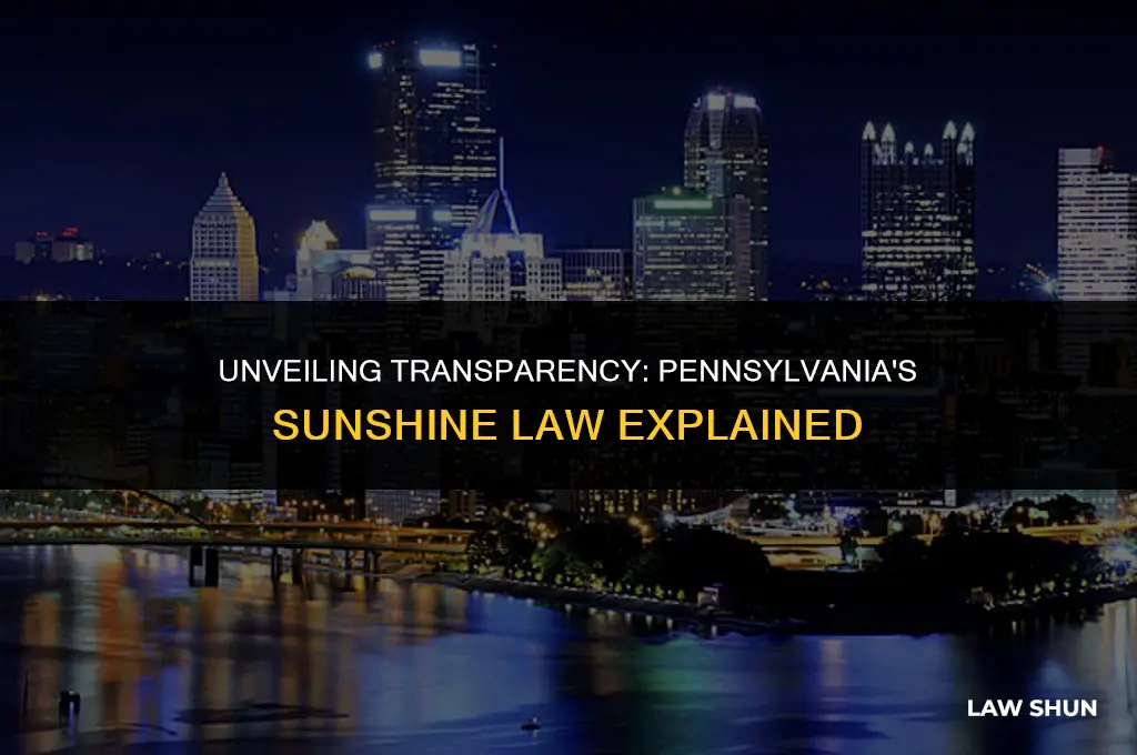 does pa have a sunshine law