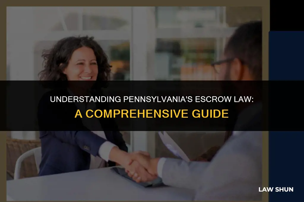does pennsylvania have a escrow law