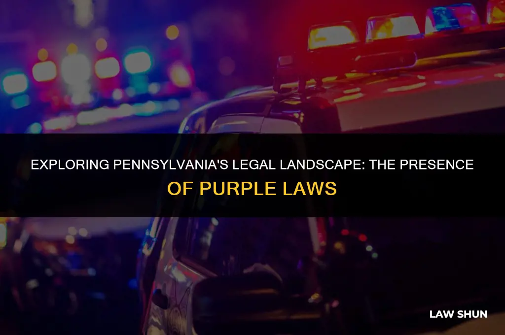 does pennsylvania have a purple law