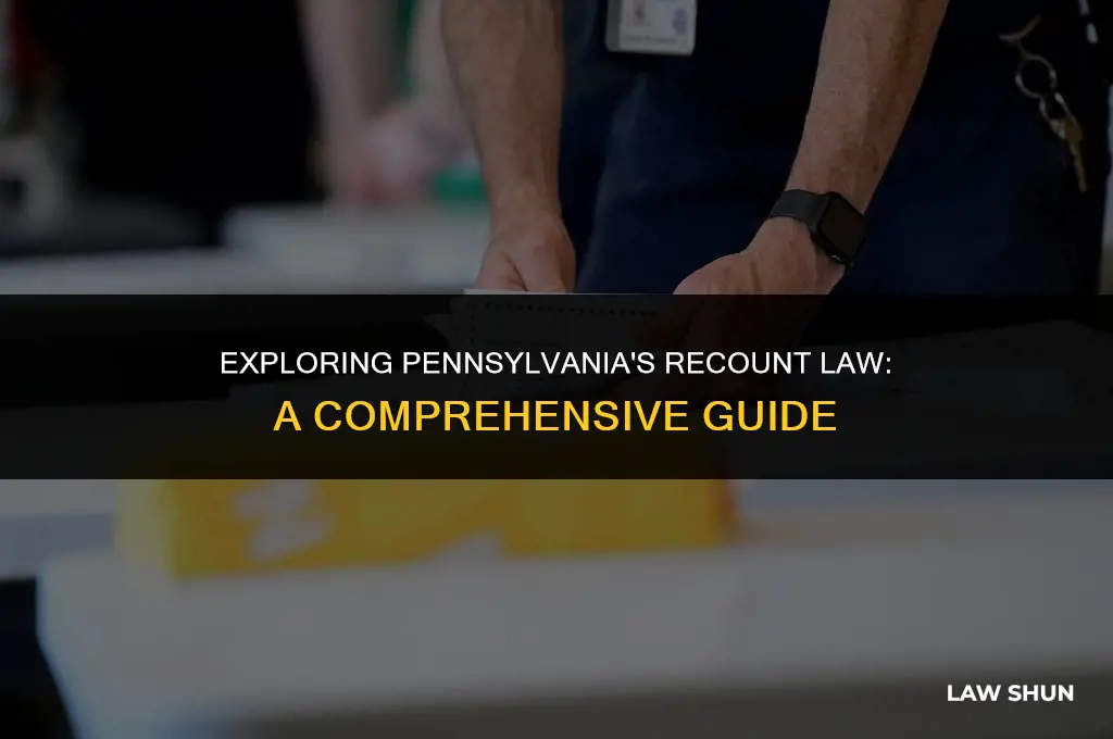 does pennsylvania have a recount law