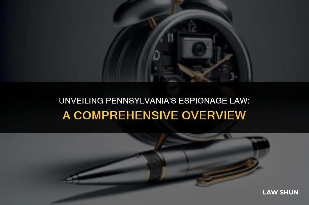 does pennsylvania have an espionage law