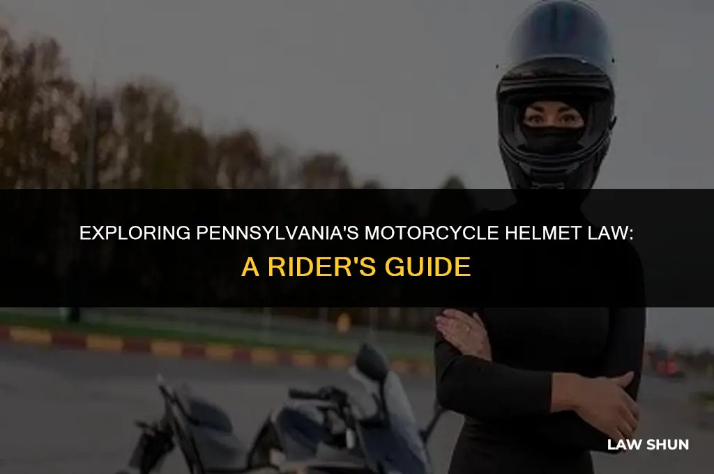 does pennsylvania have motorcycle helmet law
