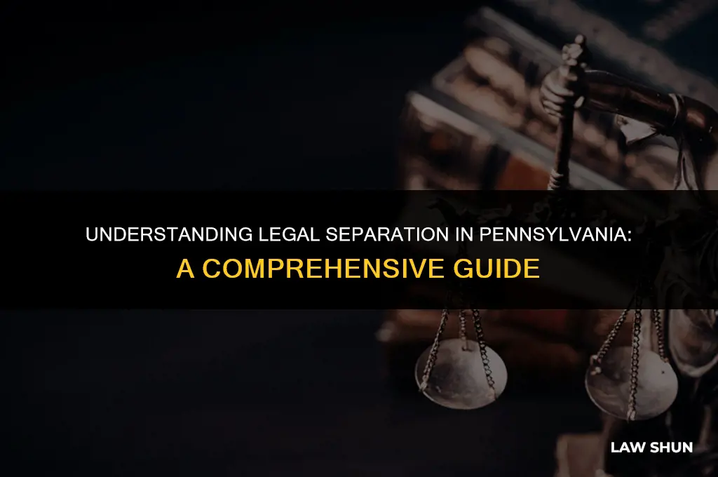 does pennsylvania law allow legal seperaton