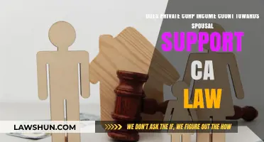 Does Private Corp Income Affect Spousal Support in California Law?