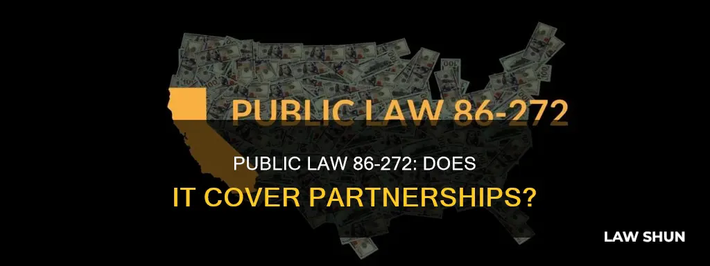 does public law 86 272 apply to partnerships