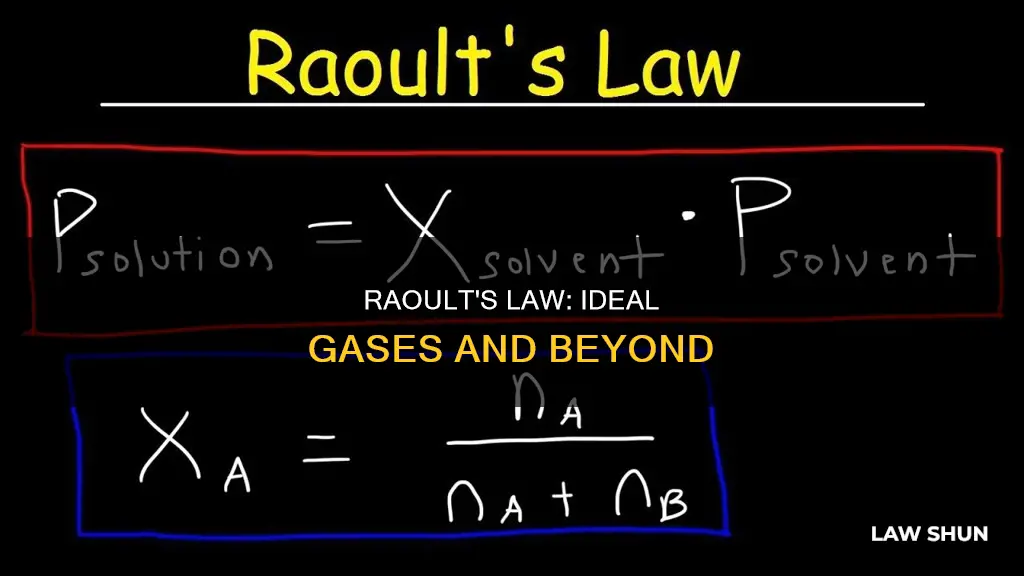 does raoults law only apply for ideal gases