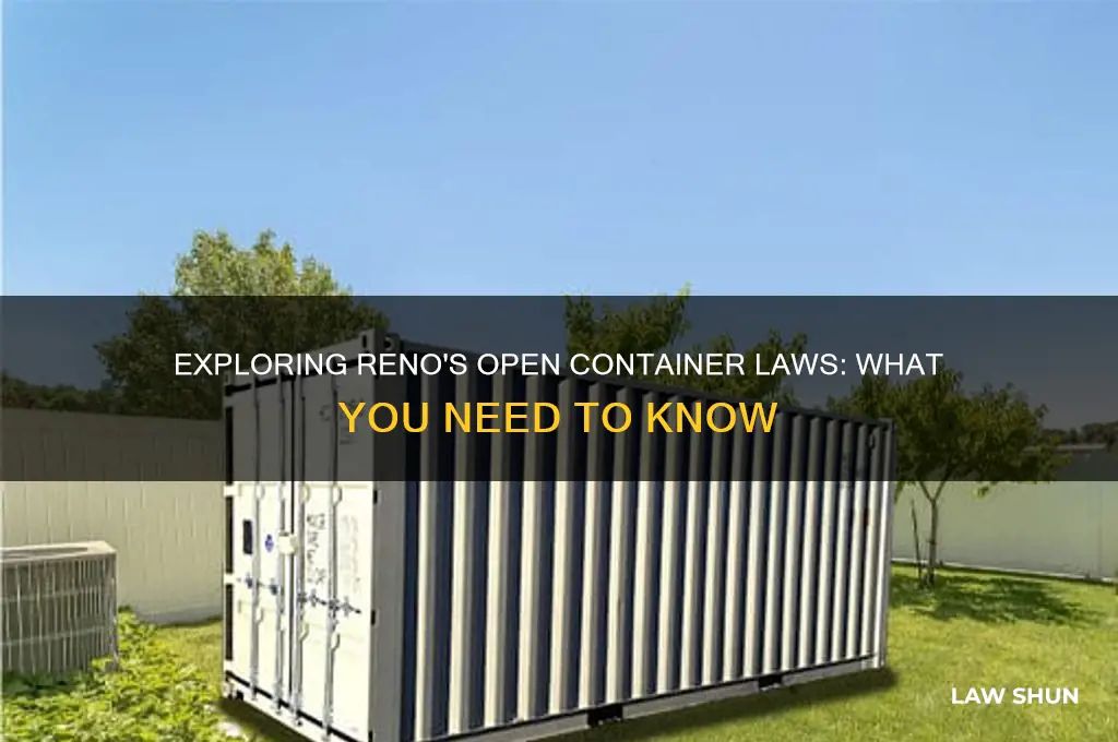 does reno have an open container law
