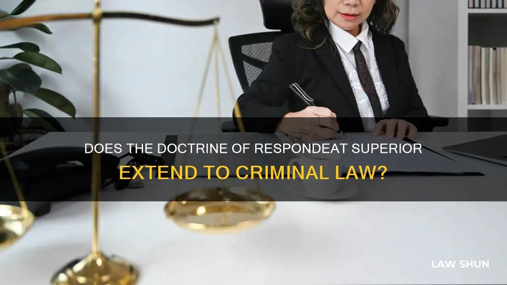 does respondeat superior apply in criminal law