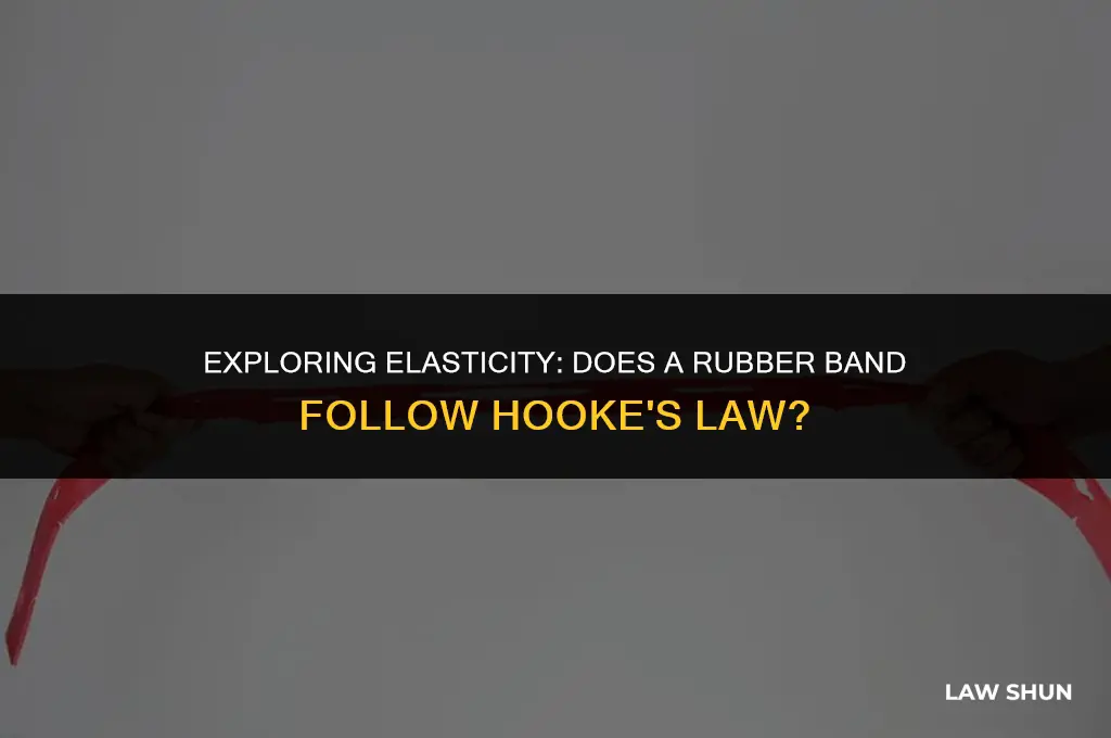 does rubber band obey hookes law
