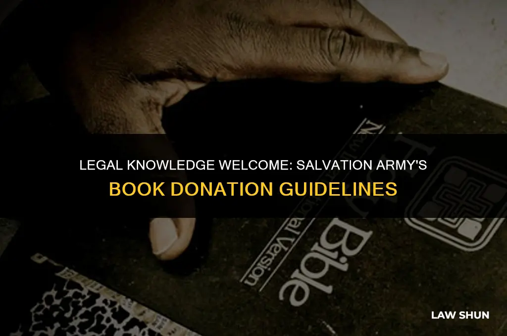 does salvation army accept law books