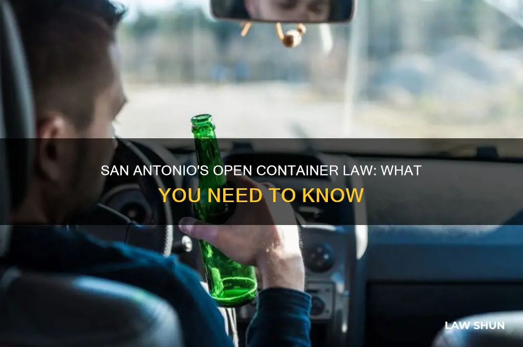 does san antonio have an open container law