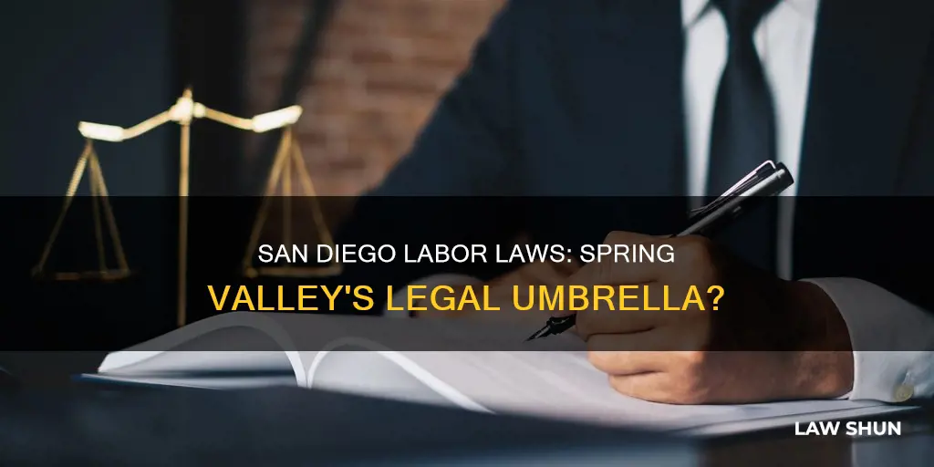 does san diego labor law apply to spring valley