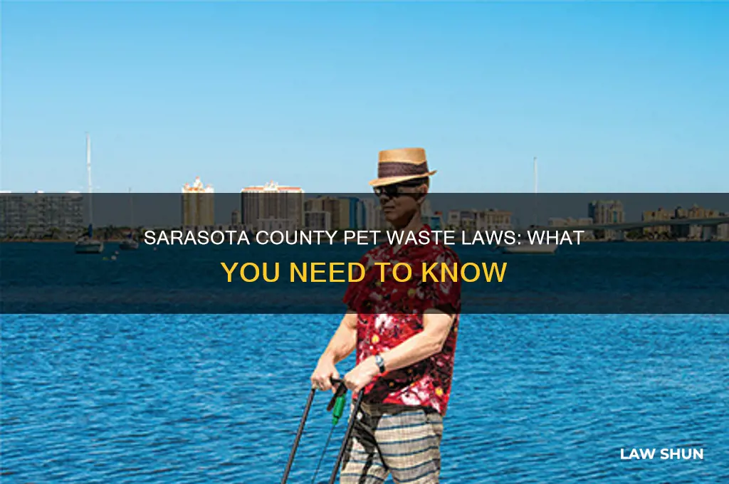 does sarasota county have laws for picking up pet waste