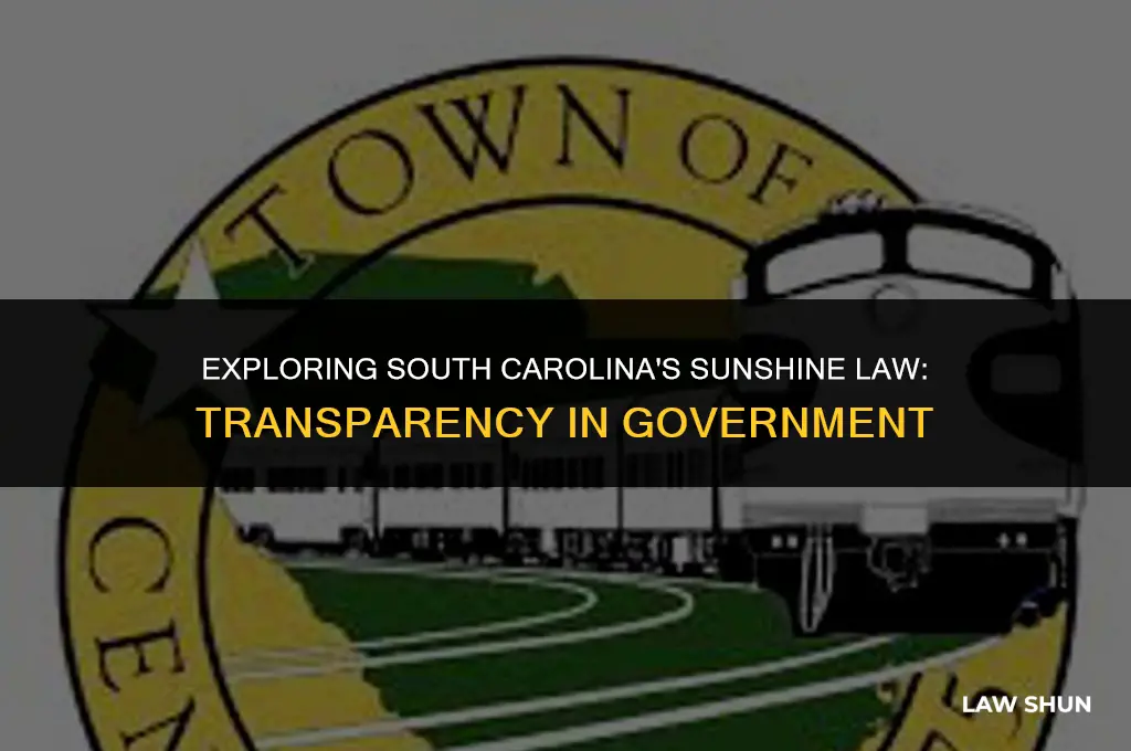 does sc have a sunshine law