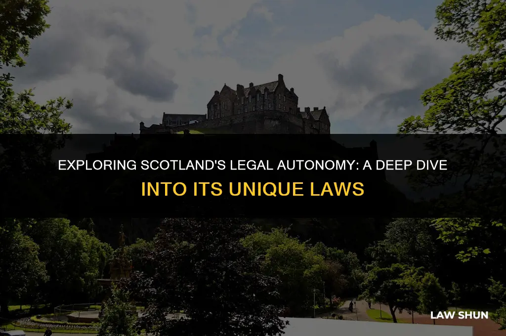 does scotland have its own laws