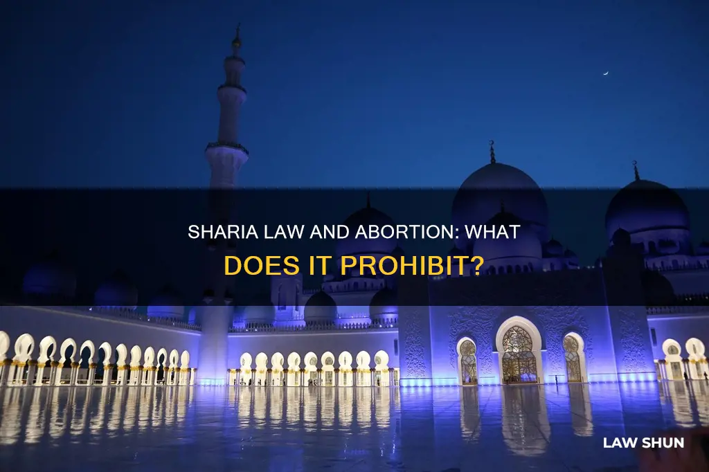 does sharia law ban abortion