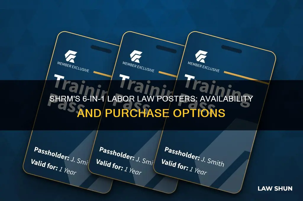 does shrm sell 6 in 1 labor laws posters