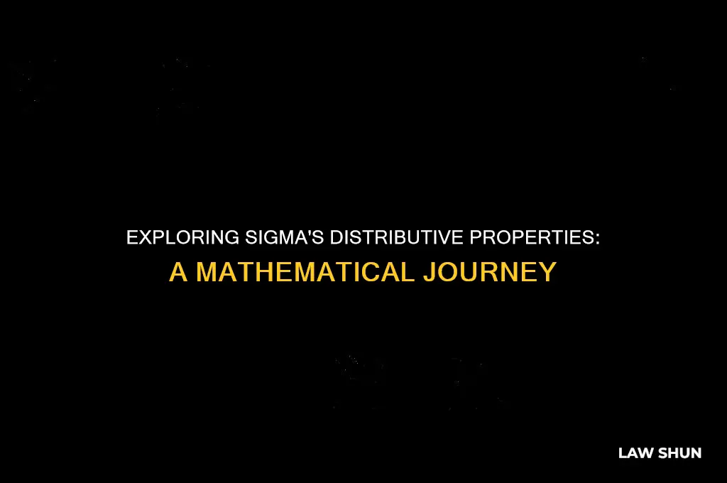does sigma have the distributive law