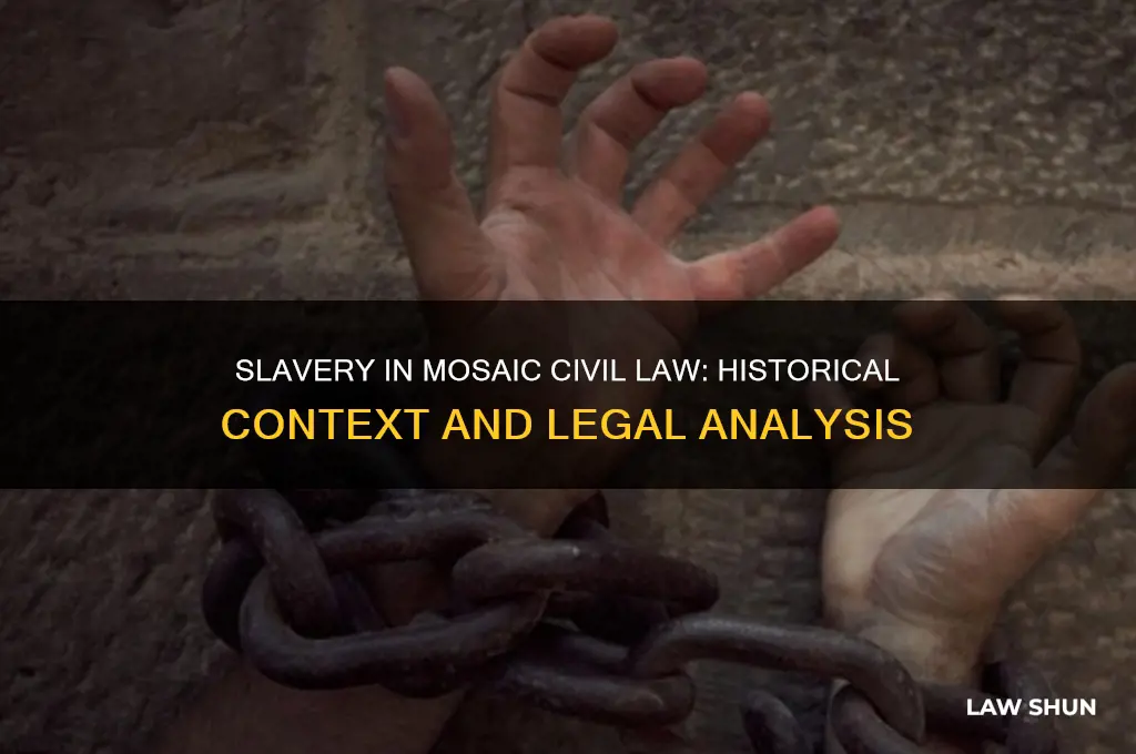 does slavery fall under mosaic civil law
