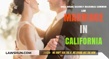 Social Security and Common Law Marriage in California