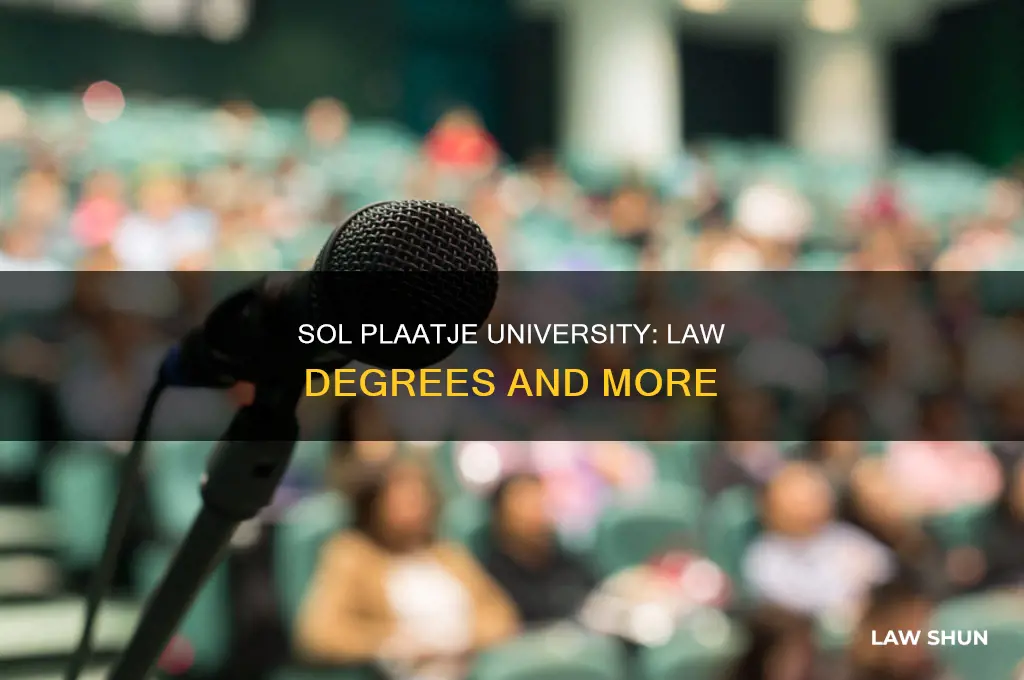 does sol plaatje university offer law