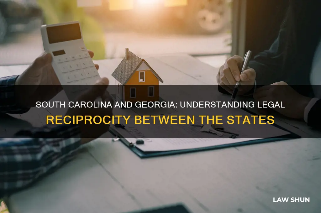 does south carolina have law reciprocity with georgia