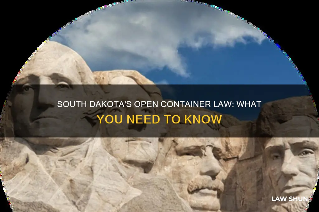 does south dakota have an open container law