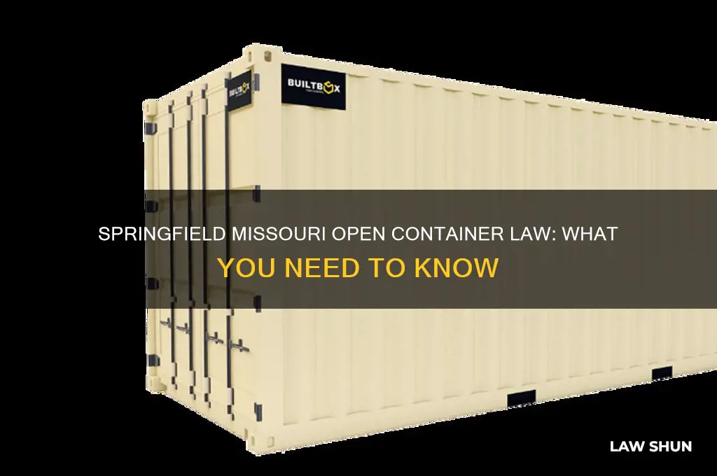 does springfield missouri have an open container law