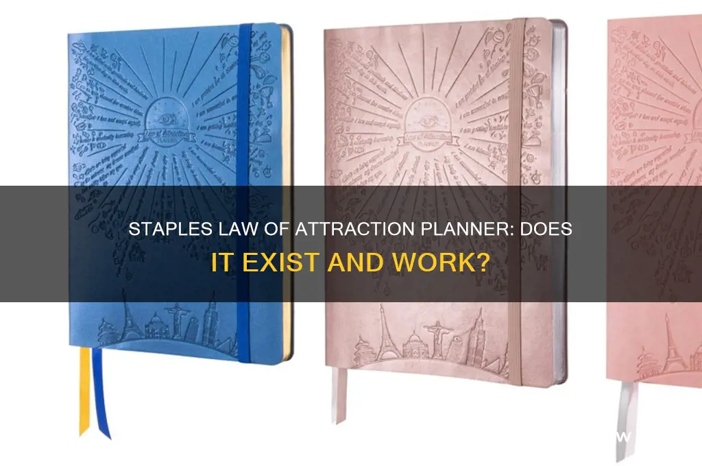 does staples have law of attraction planner