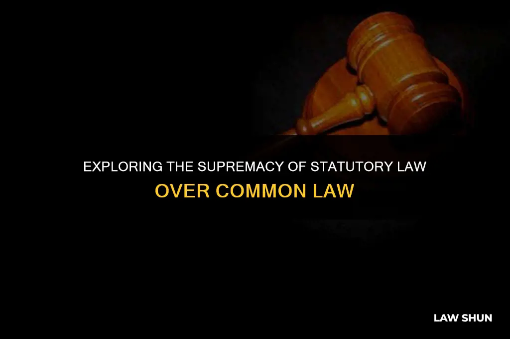 does statutory law supersede commo law