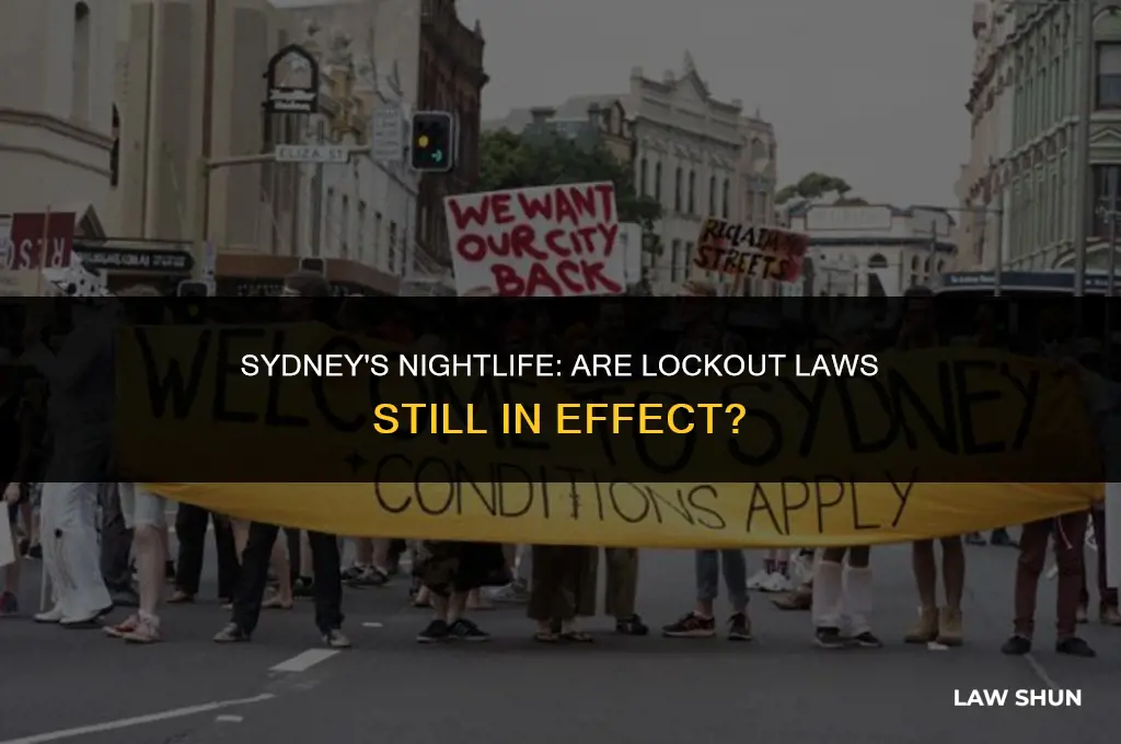 does sydney still have lockout laws