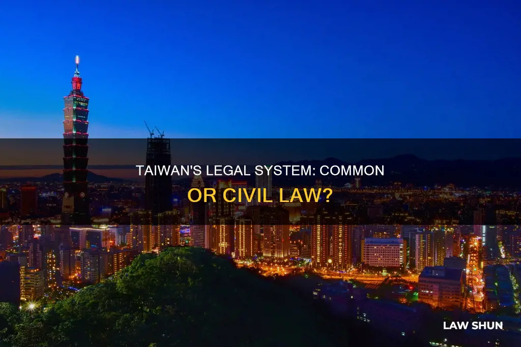 does taiwan have a common law legal system