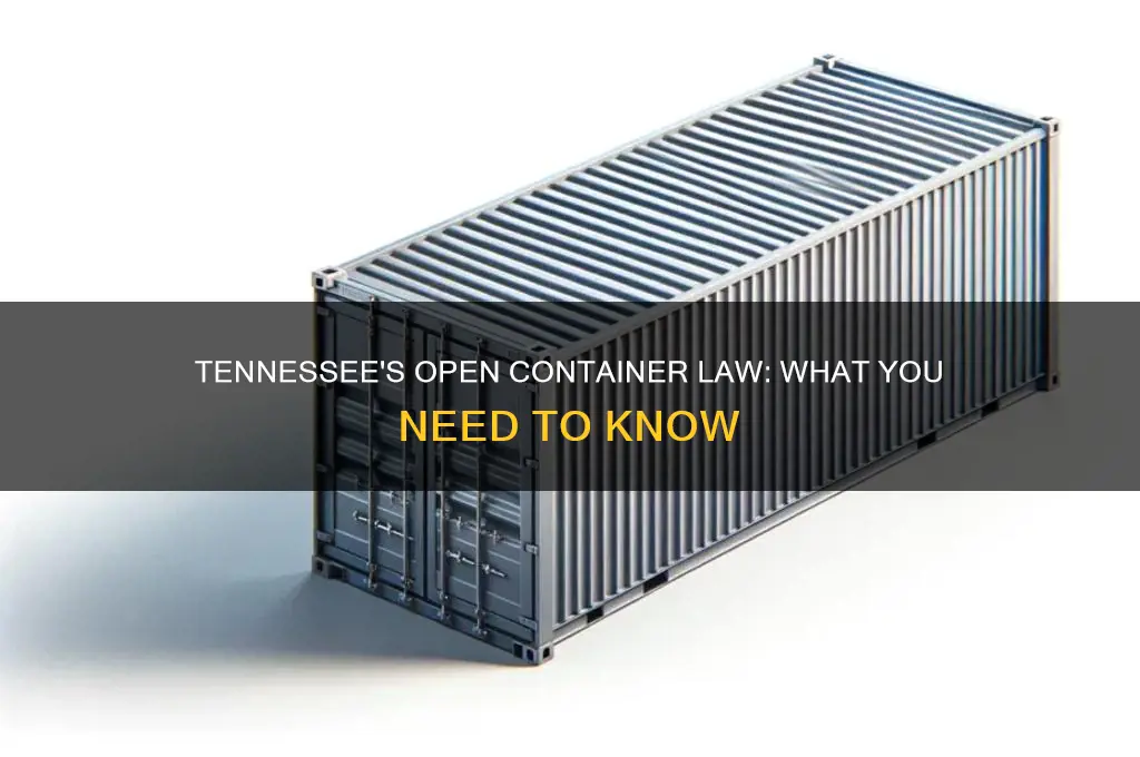 does tennessee have an open container law