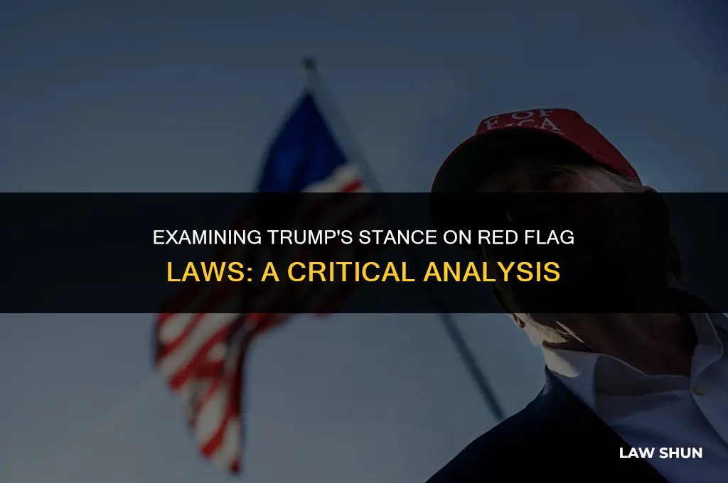 does teump support red flag laws