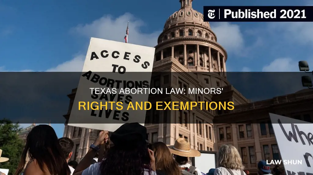 does texas abortion law apply to minors