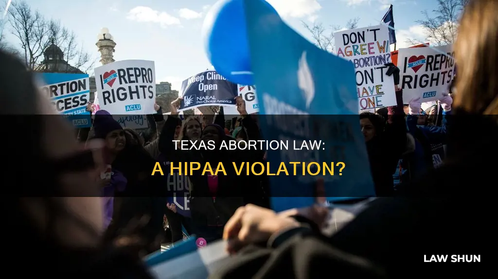 does texas abortion law violate hipaa