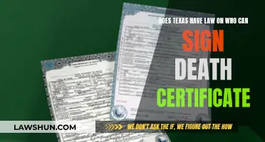 Texas Death Certificate Signatory Laws Explained