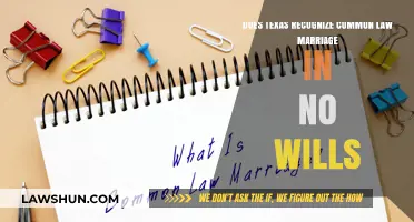 Texas Common Law Marriage: No Will, No Problem?