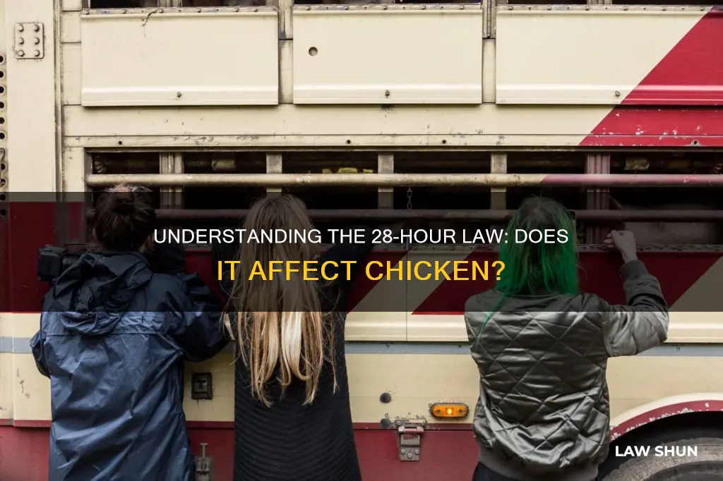 does the 28 hour law apply to chicken