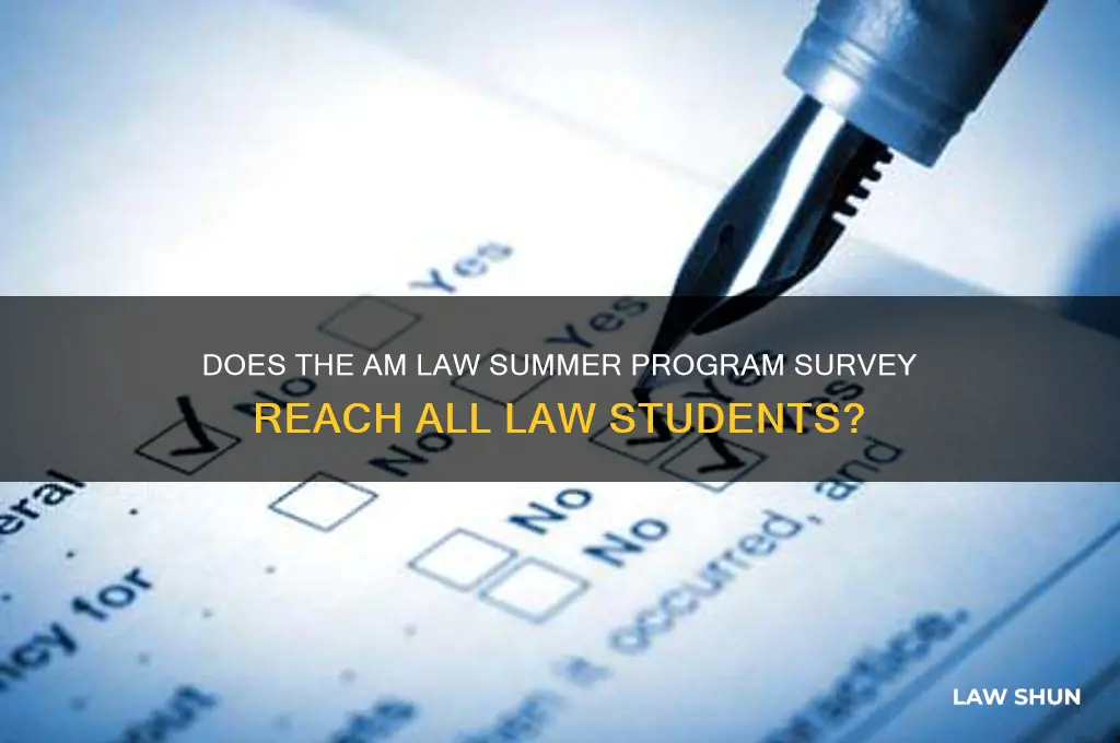 does the am law summer program survey go to everyone
