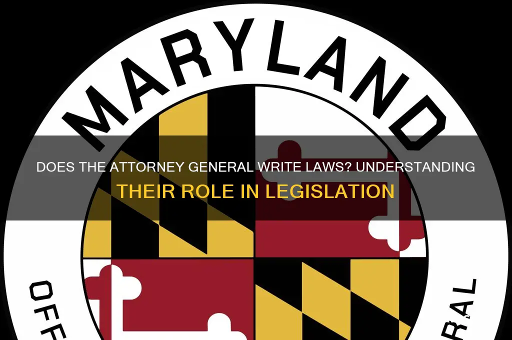 does the atorney general write laws