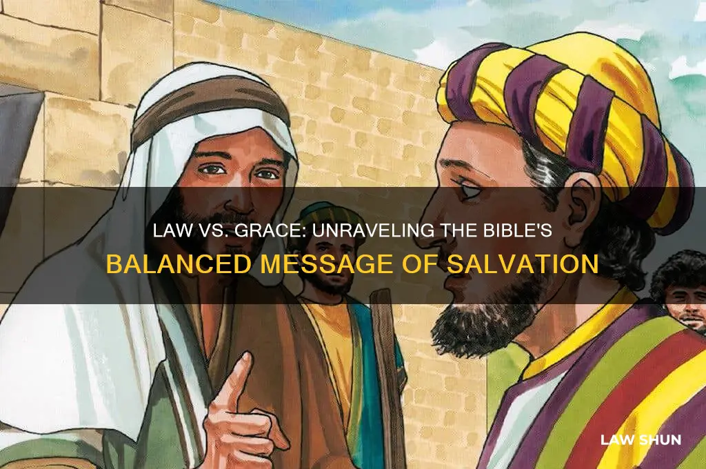 does the bible pit law and grace against each other